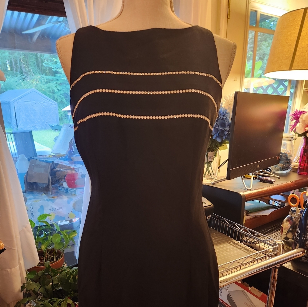Black dress with rinstones